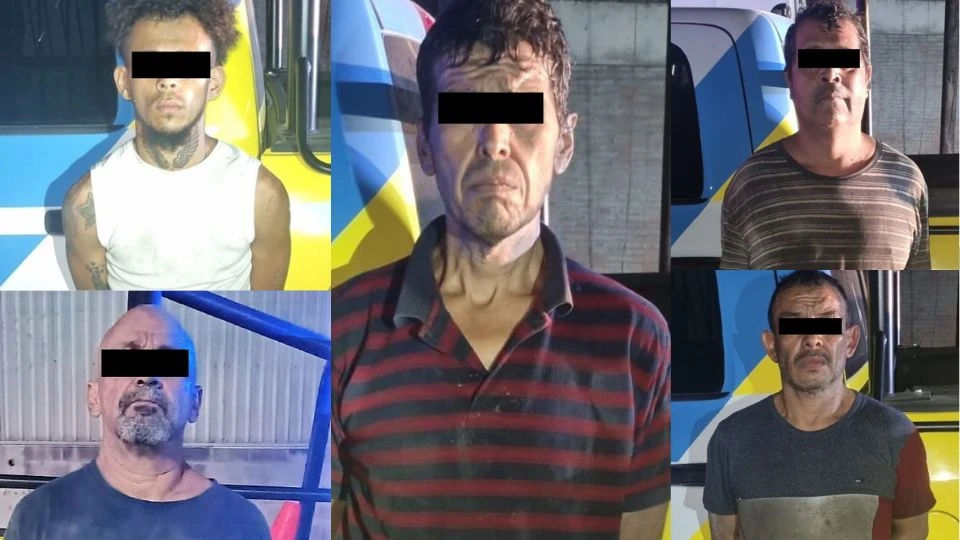 Detienen a cinco hombres por robo en Monterrey - Ciudad de Noche