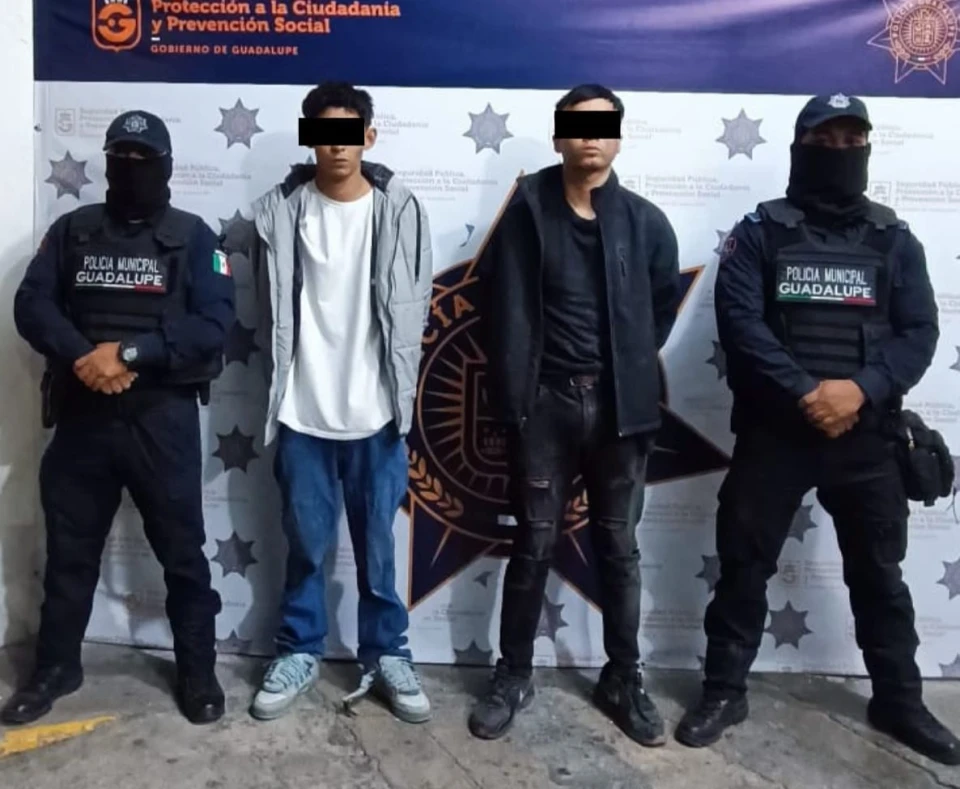 Detienen a dos hombres con droga en Guadalupe - Ciudad de Noche