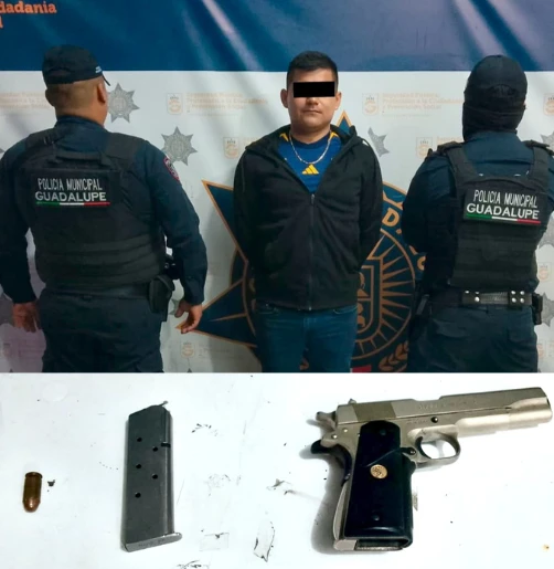 Arrestan a hombre por dispararle a su pareja en Guadalupe - Ciudad de Noche