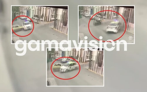 Conductor se pasa el alto y choca con otro vehículo en el centro de ...