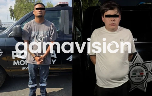 Caen dos hombres con vehículo vinculado a robos en Monterrey