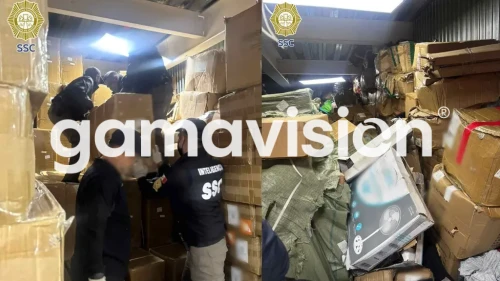 Detienen a dos personas tras cateos por robo de mercancía en la CDMX