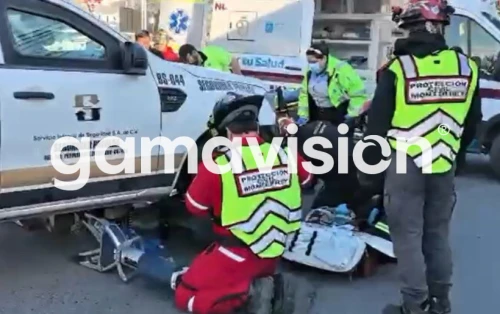 Mujer de la tercera edad lesionada tras ser atropellada en Monterrey