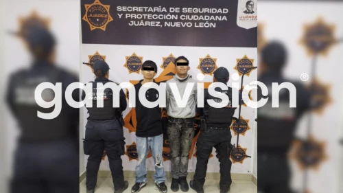Detienen a dos hombres por robo con violencia en Juárez, N.L.