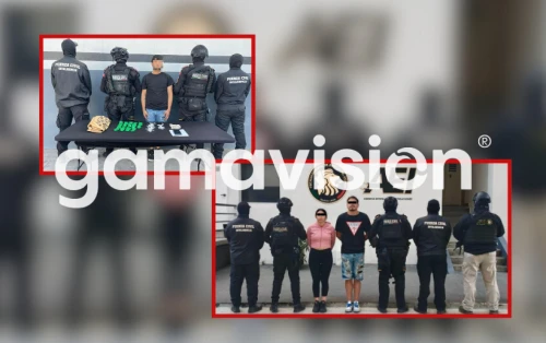 Detienen a tres delincuentes con droga en el centro de Monterrey